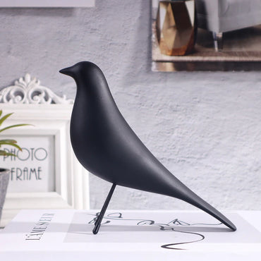 Minimalist Flying Bird Sculpture - Modern Zen Resin Figurine for Nordic Style Home Decor