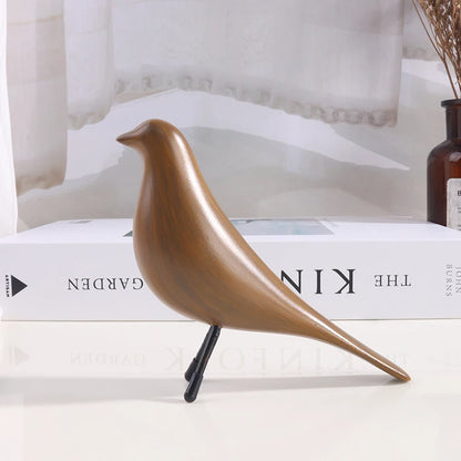 Minimalist Flying Bird Sculpture - Modern Zen Resin Figurine for Nordic Style Home Decor
