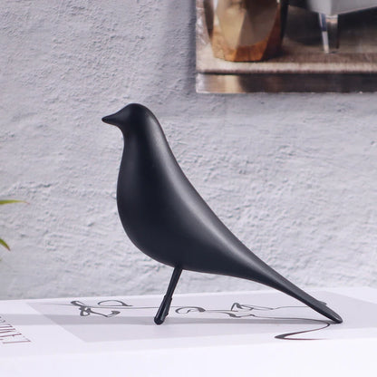 Minimalist Flying Bird Sculpture - Modern Zen Resin Figurine for Nordic Style Home Decor