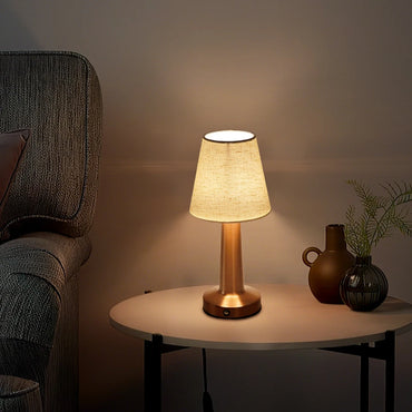 Dimmable Touch Bedside Lamp - Portable USB Rechargeable Night Light with 13 RGB Colours & Remote Control