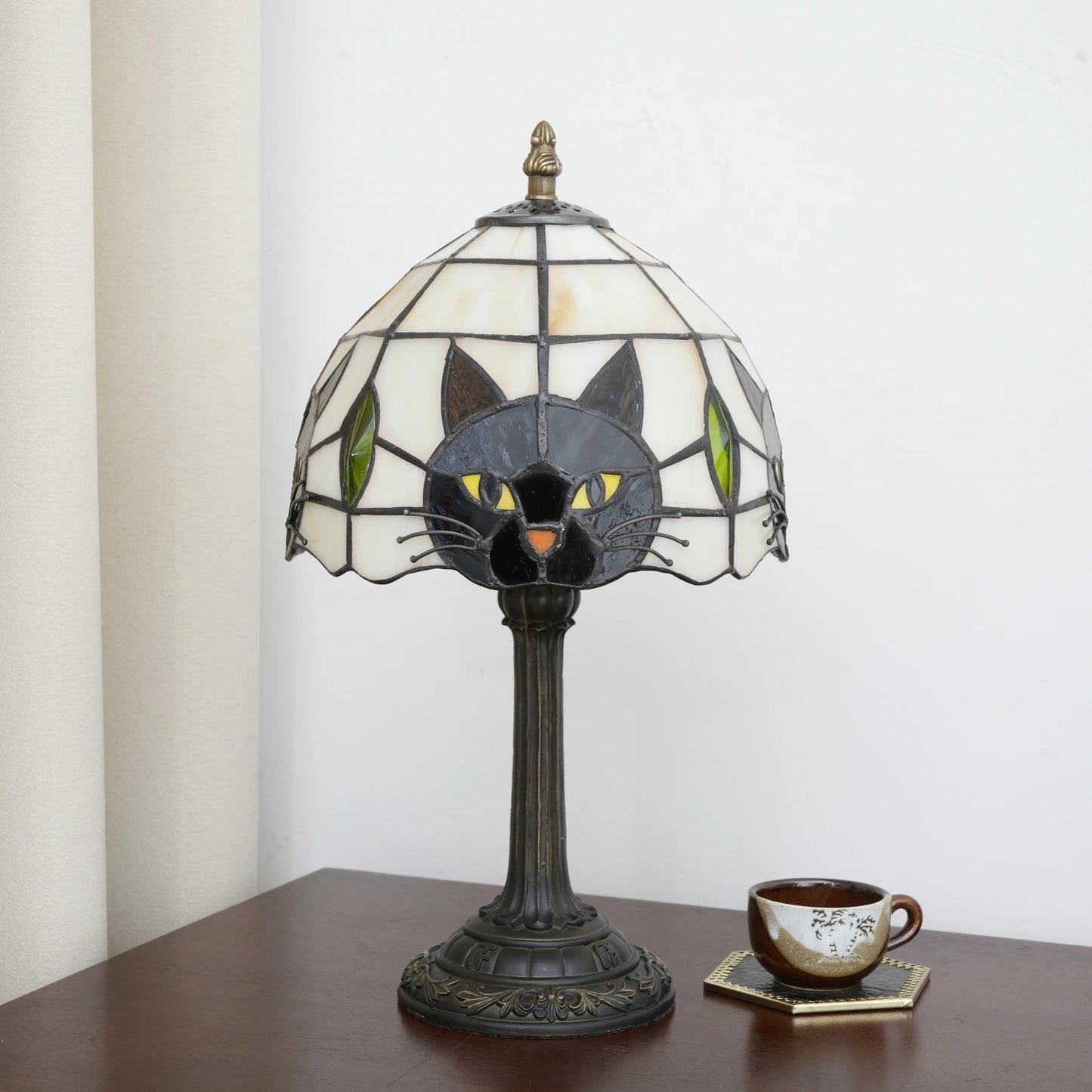 European Luxury Crystal Table Lamp - Elegant Ornate Bedside Light with Premium Fabric Lampshade