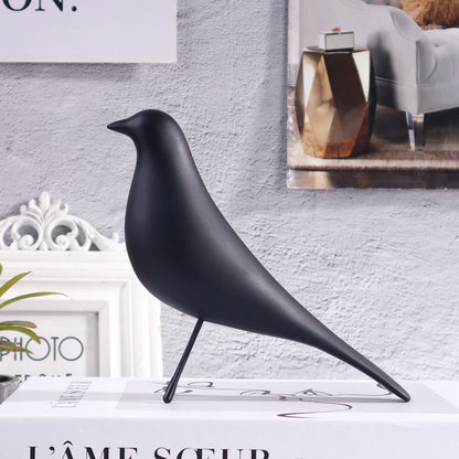 Minimalist Flying Bird Sculpture - Modern Zen Resin Figurine for Nordic Style Home Decor