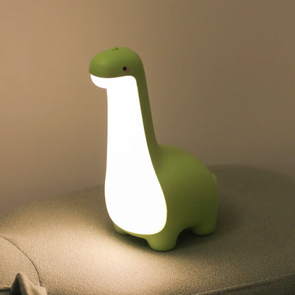 Dinosaur Night Light - Cute LED Bedside Lamp with 15-Minute Timer & USB Charging