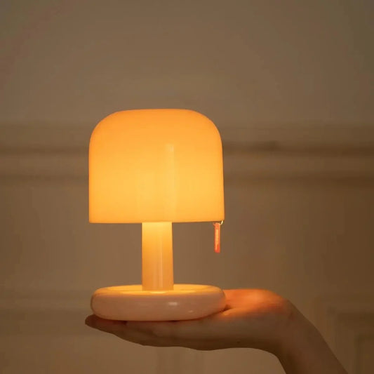 Mini Sunset Night Light - Portable LED Table Lamp with Stepless Dimming & Auto-Off Timer