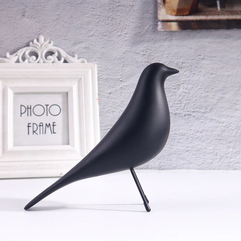 Minimalist Flying Bird Sculpture - Modern Zen Resin Figurine for Nordic Style Home Decor