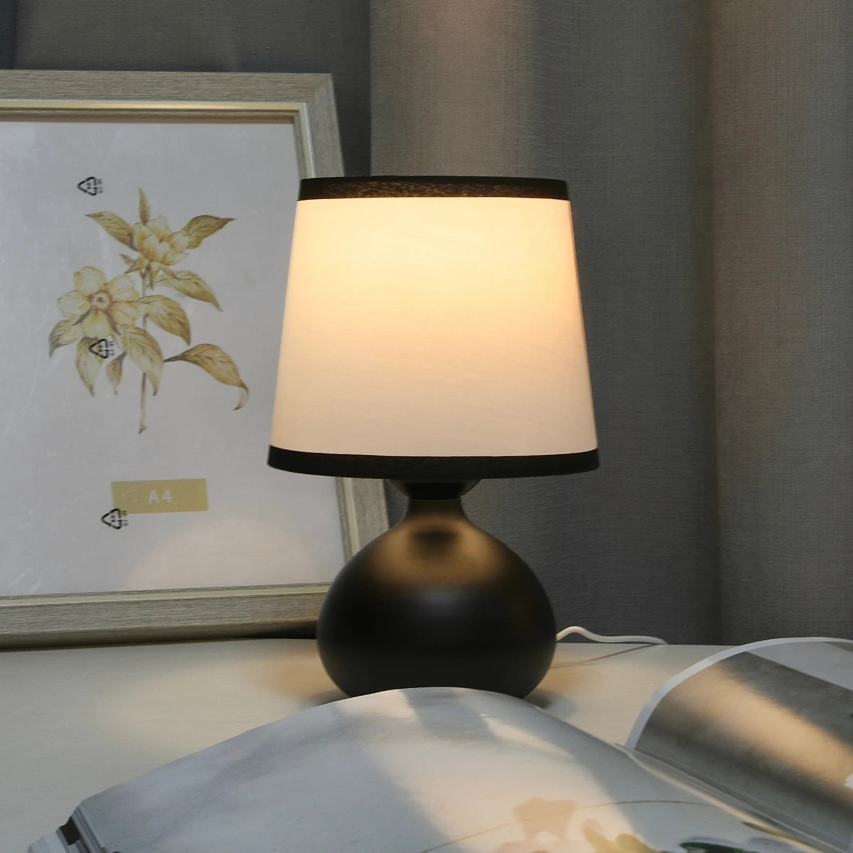 Nordic Adjustable Wooden Art LED Table Lamp - Minimalist Desk Lamp with Eye Protection for Bedroom Study & Reading