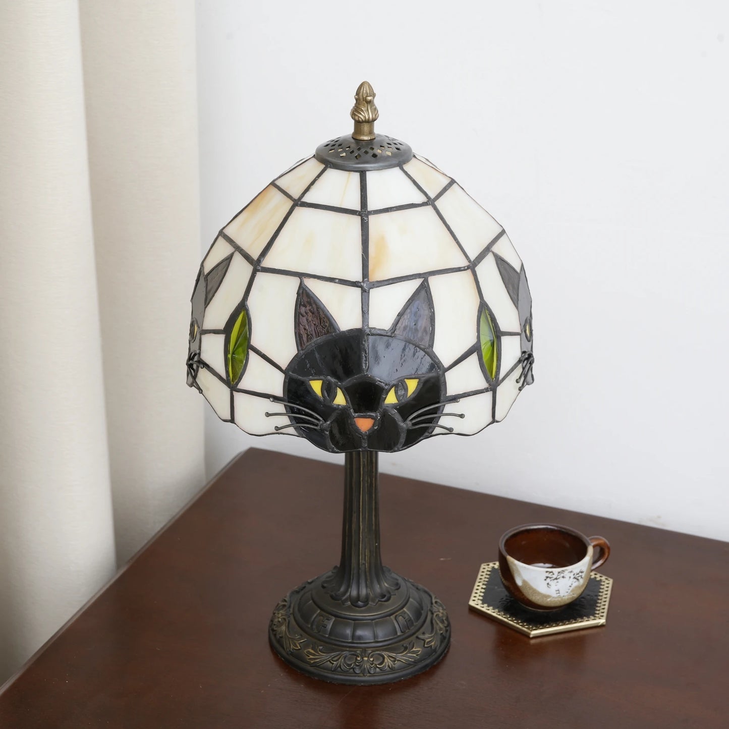 European Luxury Crystal Table Lamp - Elegant Ornate Bedside Light with Premium Fabric Lampshade
