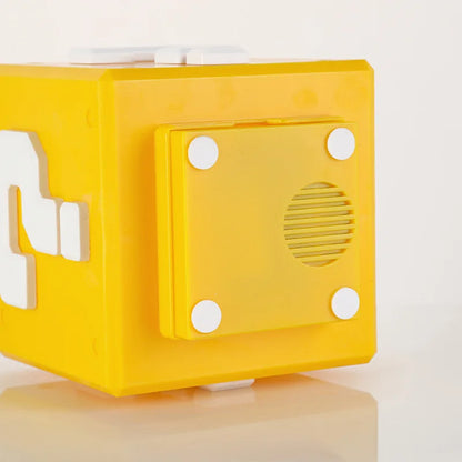 Question Mark Block Night Light - Interactive 3D LED Desk Lamp with Sound & USB Charging