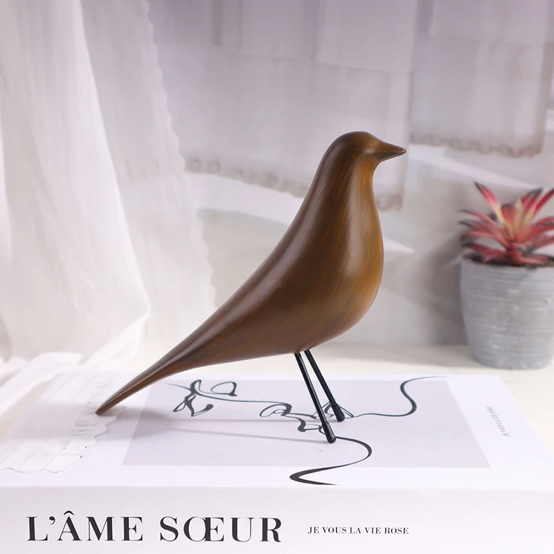 Minimalist Flying Bird Sculpture - Modern Zen Resin Figurine for Nordic Style Home Decor